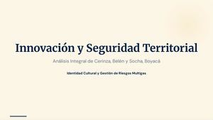 Análisis Territorial De Boyacá