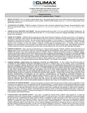 Customer Terms Conditions