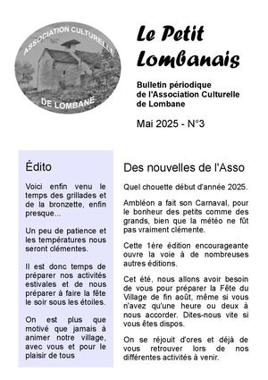 Le Petit Lombanais N°3