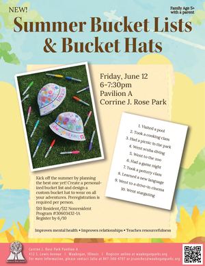 Summer Bucket Lists & Bucket Hats