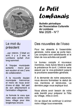 Le Petit Lombanais N°7