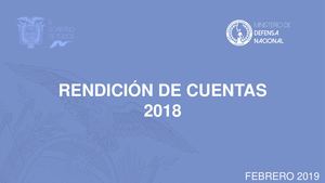 Presentacion Rendicion De Cuentas 2019
