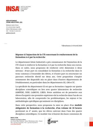 Reponse CTI GI