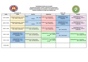 Horarios 25 26