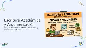 Escritura Acadmica Y Argumentacin