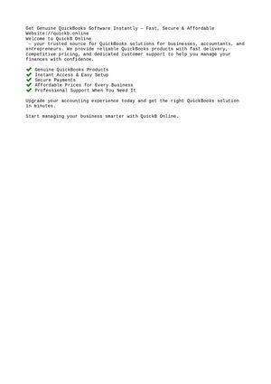 Quickbooks