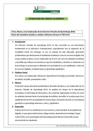 Ensayo Unibero