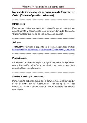 Manual De Instalacion De Software Remoto Oagh