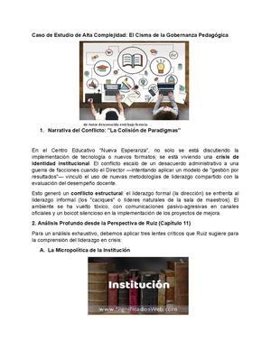 Caso De Estudio De Alta Complejidad