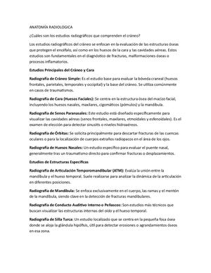Manual de Anatomía Radiológica: Cráneo y Macizo Facial