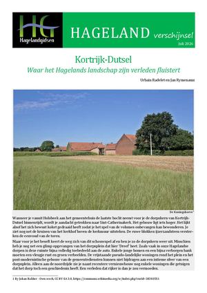 Kortrijk-Dutsel. Waar het Hagelands landschap zijn verleden fluistert.