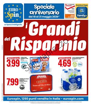 Volantino Eurospin Dal 18 Al 31 Maggio 2026