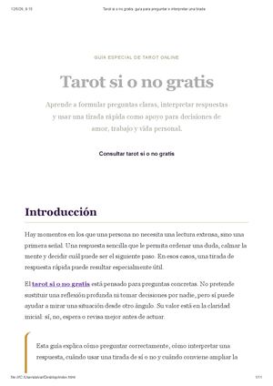 Tarot Si O No Gratis Guía Para Preguntar E Interpretar Una Tirada