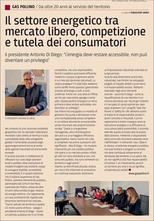 GAS POLLINO ne Il Sole 24 Ore 12.05.2026