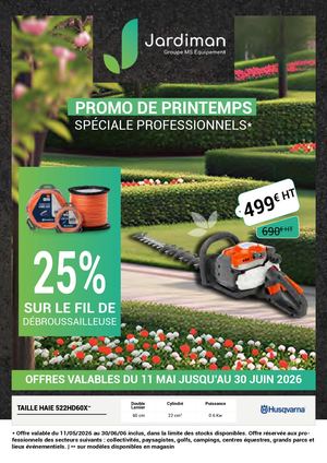Jardiman Promo Pièces Printemps 2026