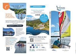 Flyer Ecole de Voile du lac d'Aydat 2025