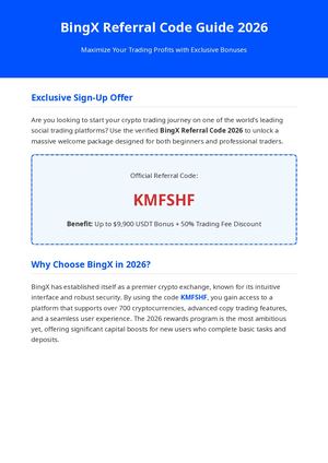 BingX Referral Code (KMFSHF) 2026 Guide: Full Beginners Tutorial