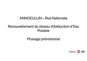 Phasage Prévisionnel + Proposition Signalisation Annoeullin Rue Nationale