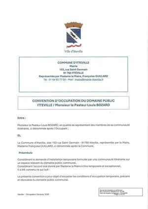 DM 01 2026 - Annexe - Convention D'occupation Domaine Public Itteville Pasteur BOZARD