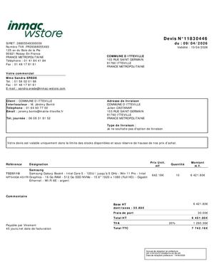 DM 02 2026 - Annexe - Devis RENOUVELLEMENT DU MATERIEL INFORMATIQUE DES AGENTS