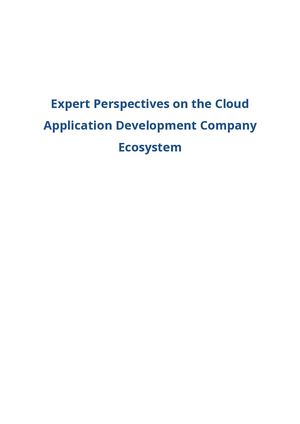 Cloud Application Development Report