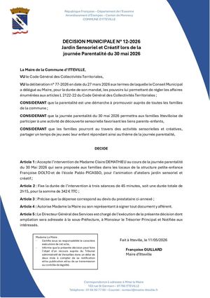 DM 12 2026 - Jardin Sensoriel Et Créatif- Journée Parentalité Du 30 05 26