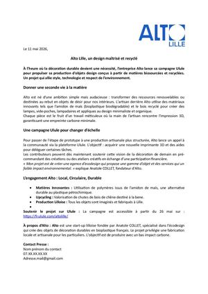 Communqiué De Presse