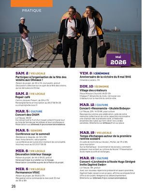 Agenda mensuel - Mai 2026