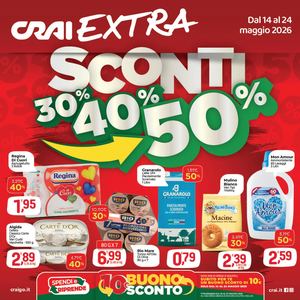 Volantino CRAI Ama Extra Nord dal 14 al 24 maggio