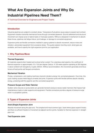 Expansion Joints Guide