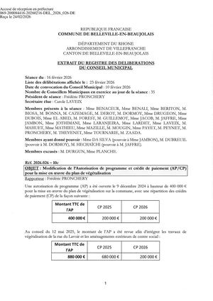 DEL 2026 026 ACTE TPN AP CP Plan De Végétalisation