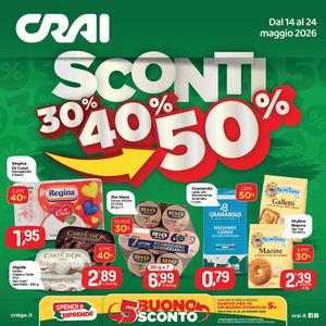 Volantino CRAI Ama Supermercati Nord dal 14 al 24 maggio