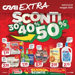 Volantino Crai Codè Extra dal 14 al 24 maggio