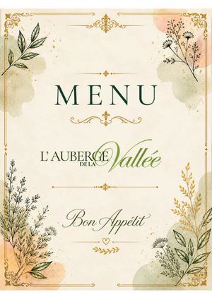Menu Mai 2026
