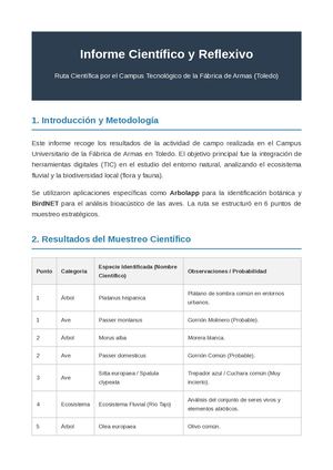 Informe Cientifico Reflexivo Fabrica Armas