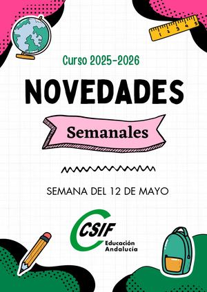 Novedades 12 Mayo 2026