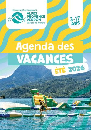 Agenda des Vacances Été 2026 CCAPV