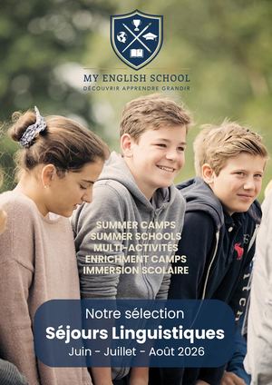 Brochure Séjours Linguistiques 2026