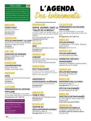 Agenda Mai Juin 2026