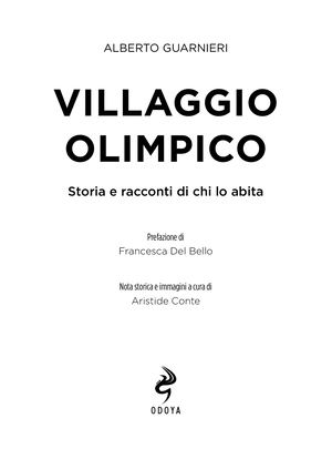 9788862887397 Villaggio Olimpico