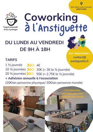 Affiche Coworking Anstiguette