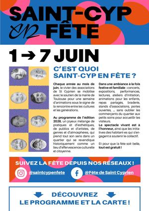 Dossier de presse Fête de Quartier Saint-Cyprien