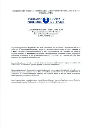 Premier supplément au DI 2025 (nov 25)