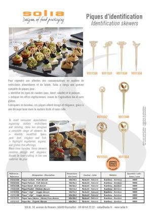 Fiche Produit Solia Vo11350 51 58 54 Piques Identification 2026