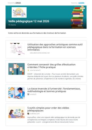 Veille Pédagogique 12 Mai 2026