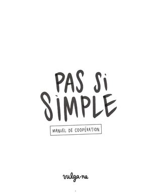 Pas Si Simple Vulgare Romane Rostoll, Cassandre Bachellier