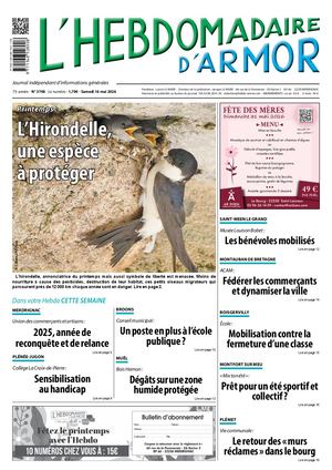 L'Hebdomadaire d'Armor n°3748 du samedi 16 mai 2026