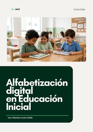 Alfabetización digital  en Educación Inicial