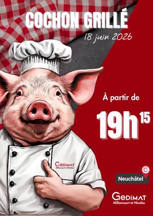 Cochon grillé à NEUFCHÂTEL