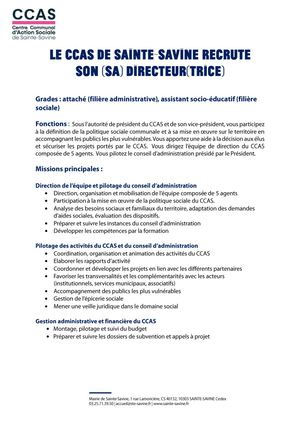 Directeur(trice) Ccas